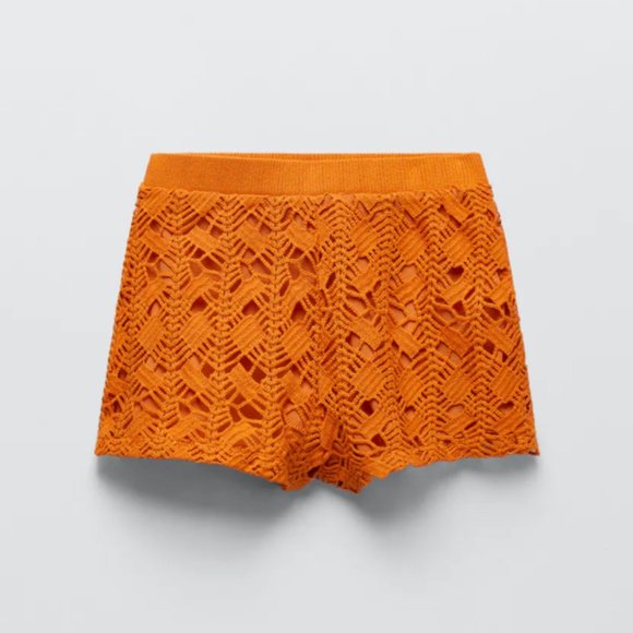 Zara | Shorts | Nwt Zara Dark Orange 